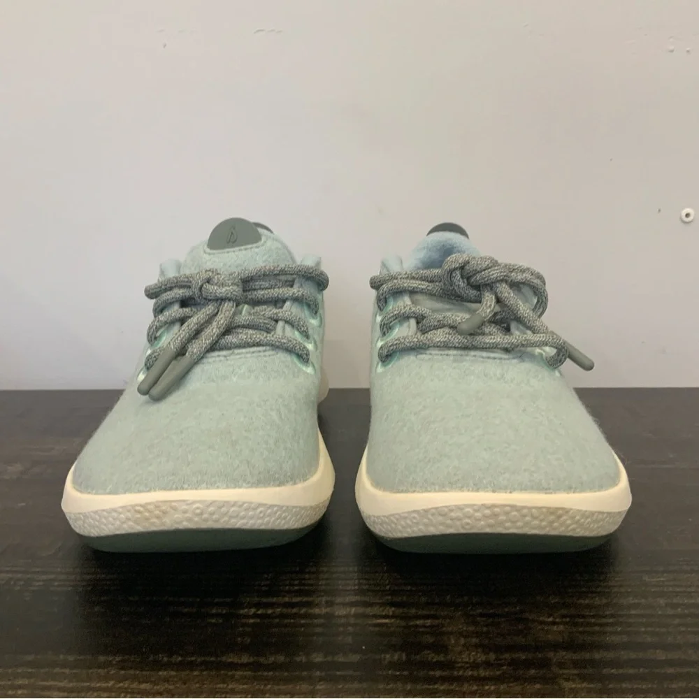 Allbirds Womens Wool Runner Mizzle Lichen (White Sole) Running Shoes Size 7 - Picture 11 of 11